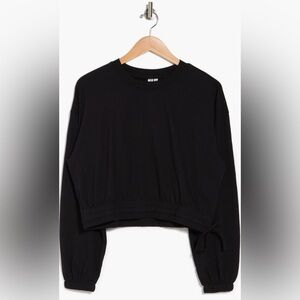 Z by Zella Maggie Tie Hem Pullover Sweater lined in size XS